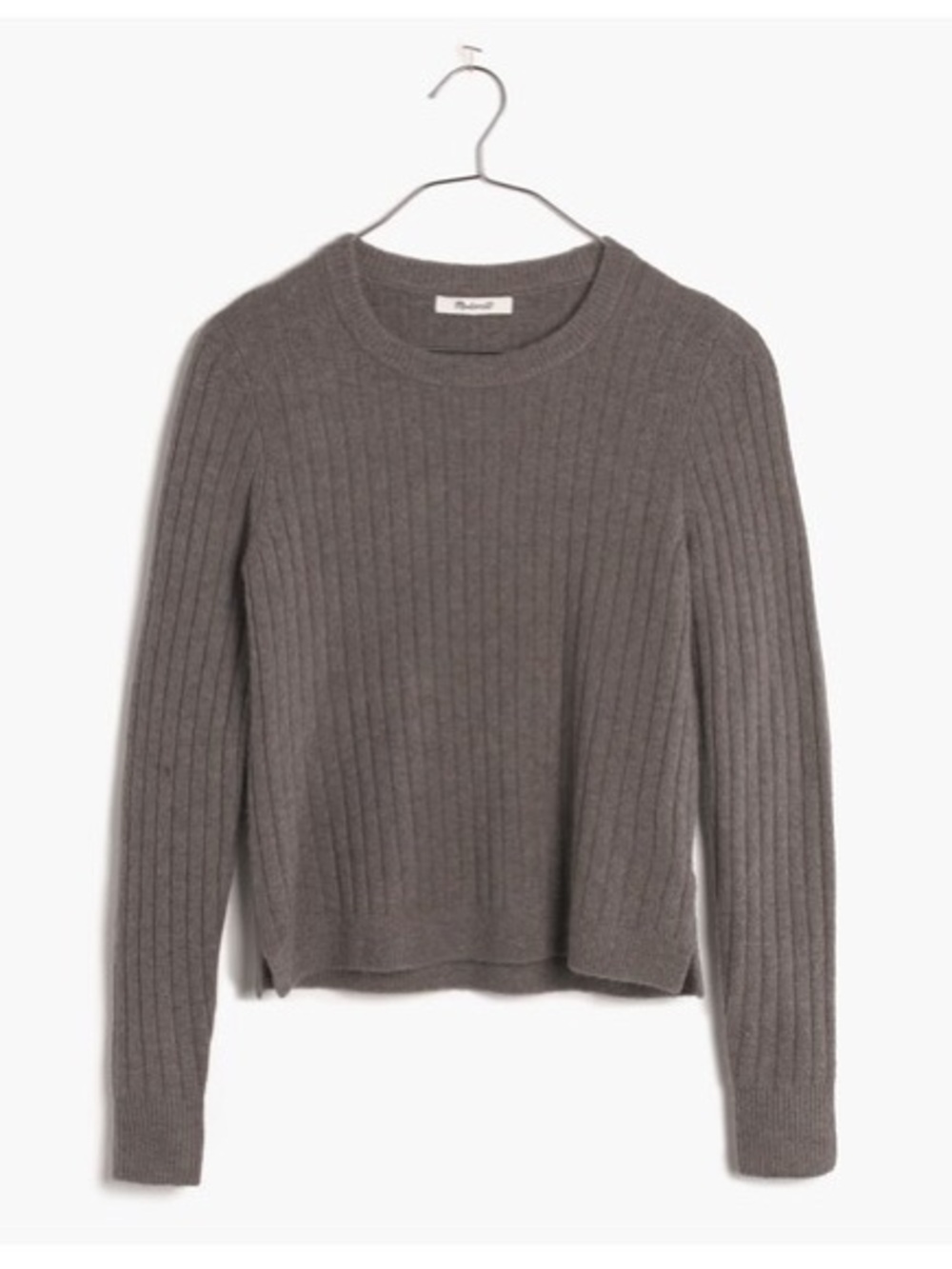 Madewell Bookend Pullover Sweater in Hthr Mink Merino Wool Alpaca Small